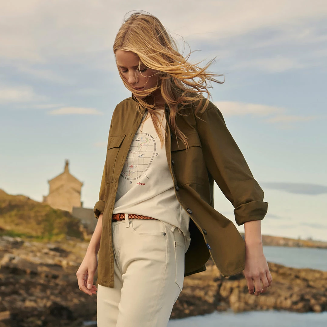 Flash Sale 😉 Barbour 👩 Women's Hartley Overshirt 🔥 13 Barbour Women's Hartley Overshirt