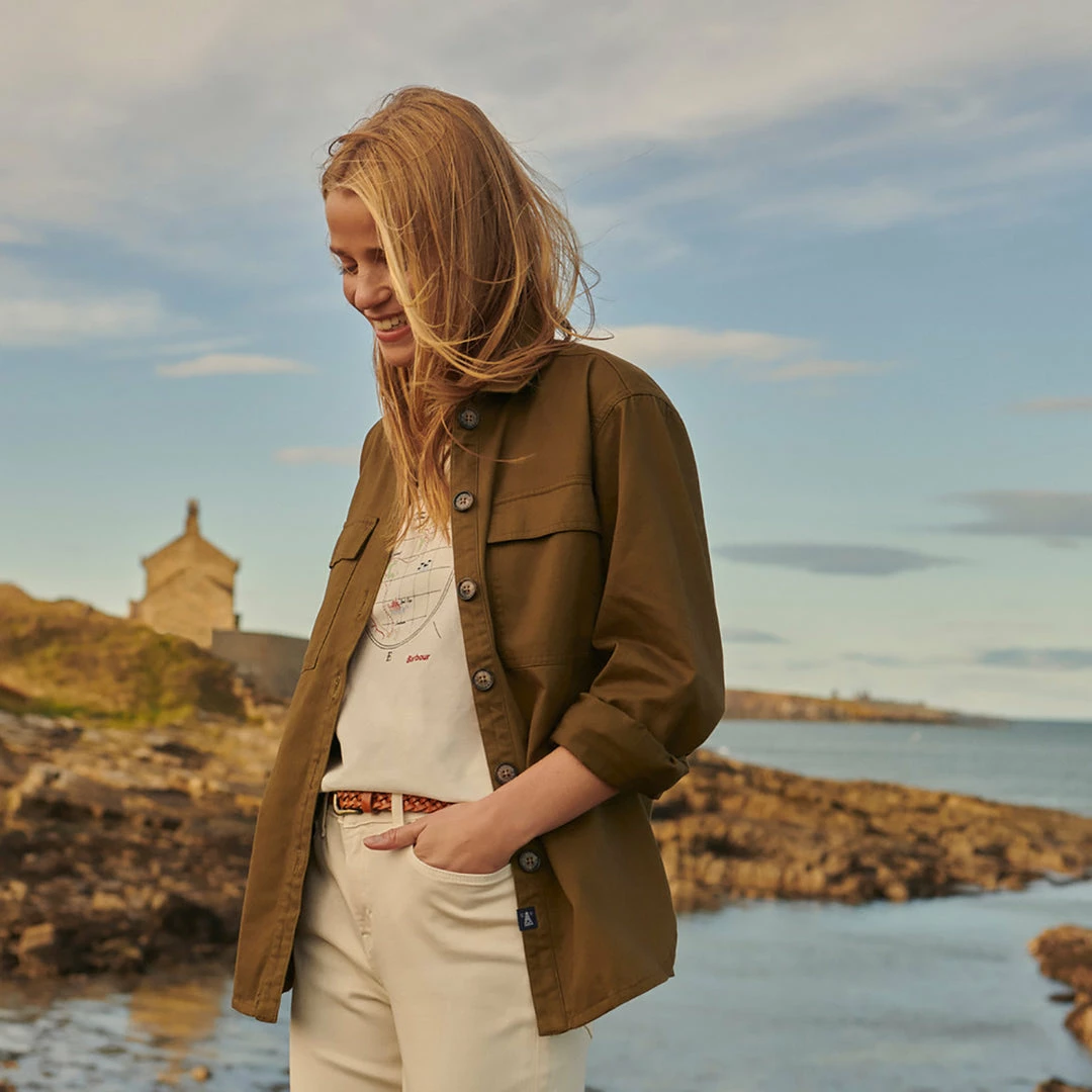 Flash Sale 😉 Barbour 👩 Women's Hartley Overshirt 🔥 14 Barbour Women's Hartley Overshirt