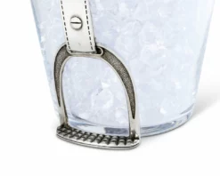 Equestrian Decor Arthur Court Stirrup Ice Bucket