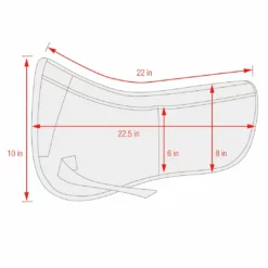 Equine Comfort Products ECP Quilted Correction Half Pad Saddle Pads & Fittings
