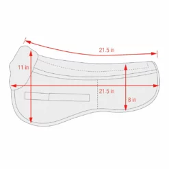 Equine Comfort Products ECP Wool Correction Half Pad