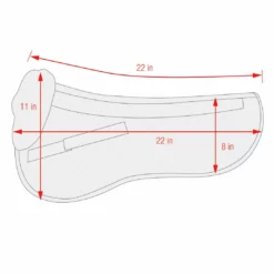 Equine Comfort Products ECP Classic Sheepskin Half Pad Saddle Pads & Fittings