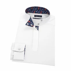 Essex Classics Girls "Seahorsin' Around" Talent Yarn Wrap Collar Long Sleeve Show Shirt Show Shirts