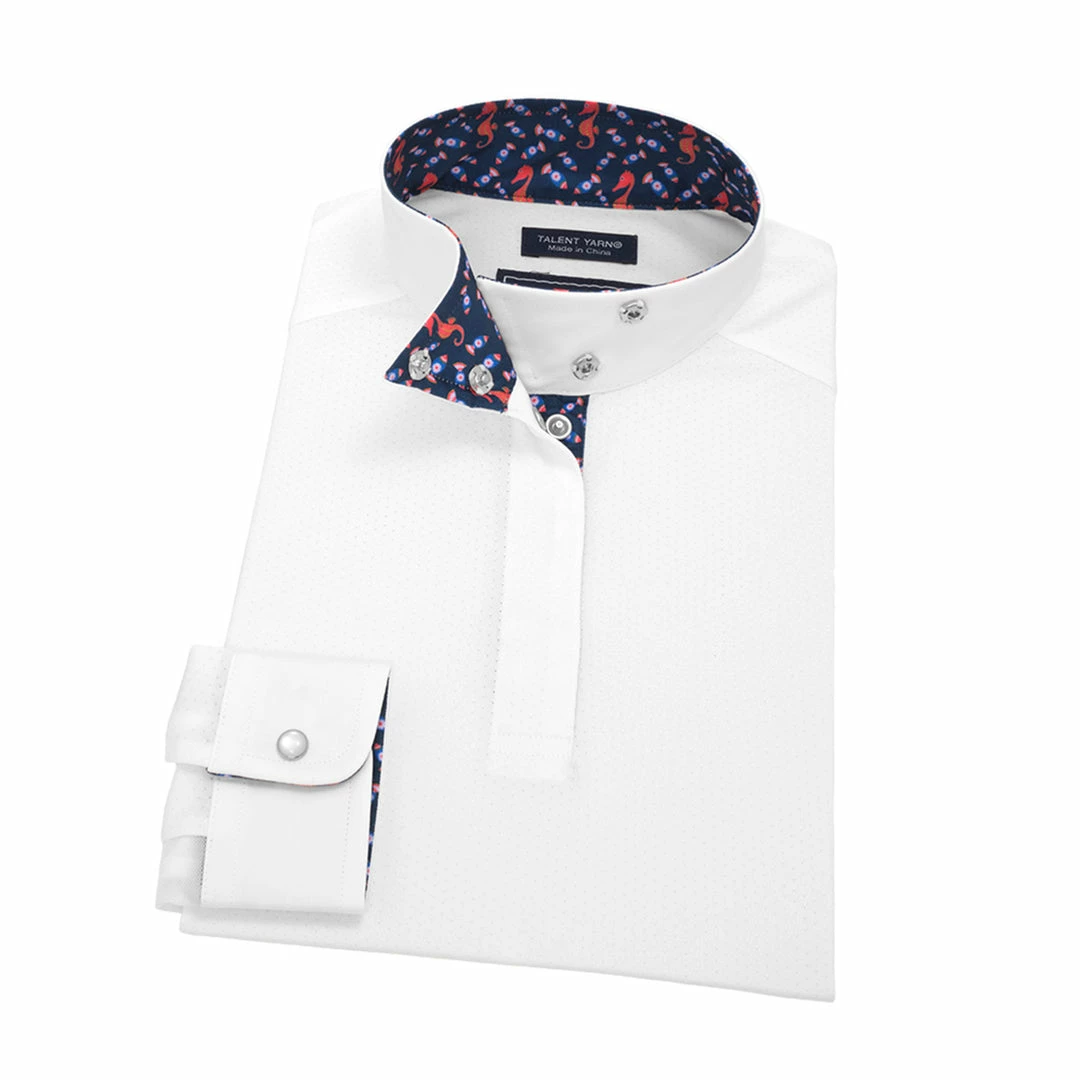 Coupon π― Essex Classics π§ Girls "Seahorsin' Around" Talent Yarn Wrap Collar Long Sleeve Show π Shirt Show π Shirts 𧨠3 Essex Classics Girls "Seahorsin' Around" Talent Yarn Wrap Collar Long Sleeve Show Shirt Show Shirts