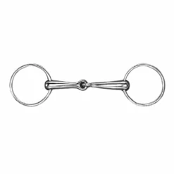 English Riding Supply AlBaCon German Silver 18 MM Solid Mouth With 65 MM Loose Ring