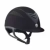 English Riding Supply One K Defender Black Suede JR Helmet Helmets