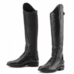 English Riding Supply Ovation Sofia Grip Black Field Boot- Child's