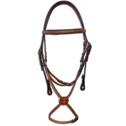 Edgewood 1/2" Fancy Stitched Padded Browband Figure 8 Bridle