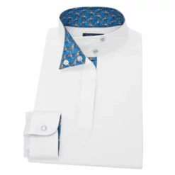 Essex Classics Girls "Lions" Talent Yarn Wrap Collar Long Sleeve Show Shirt