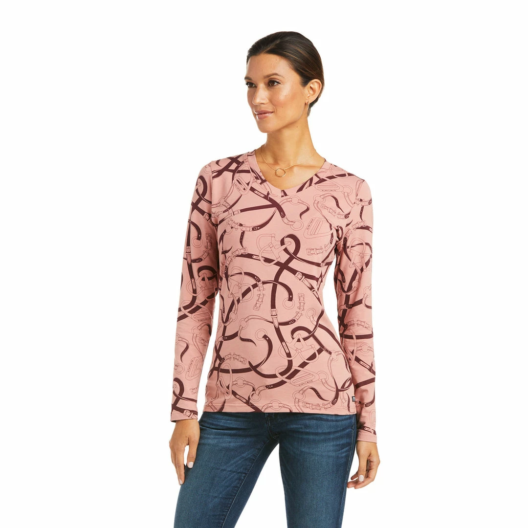 Brand new ⭐ Ariat 👩 Women's Bridle Print T-Shirt-Sale 🤩 3 Ariat Women's Bridle Print T-Shirt-Sale