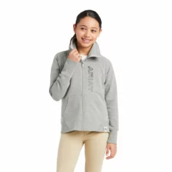 Ariat Youth Team Logo Full Zip Sweatshirt-Sale