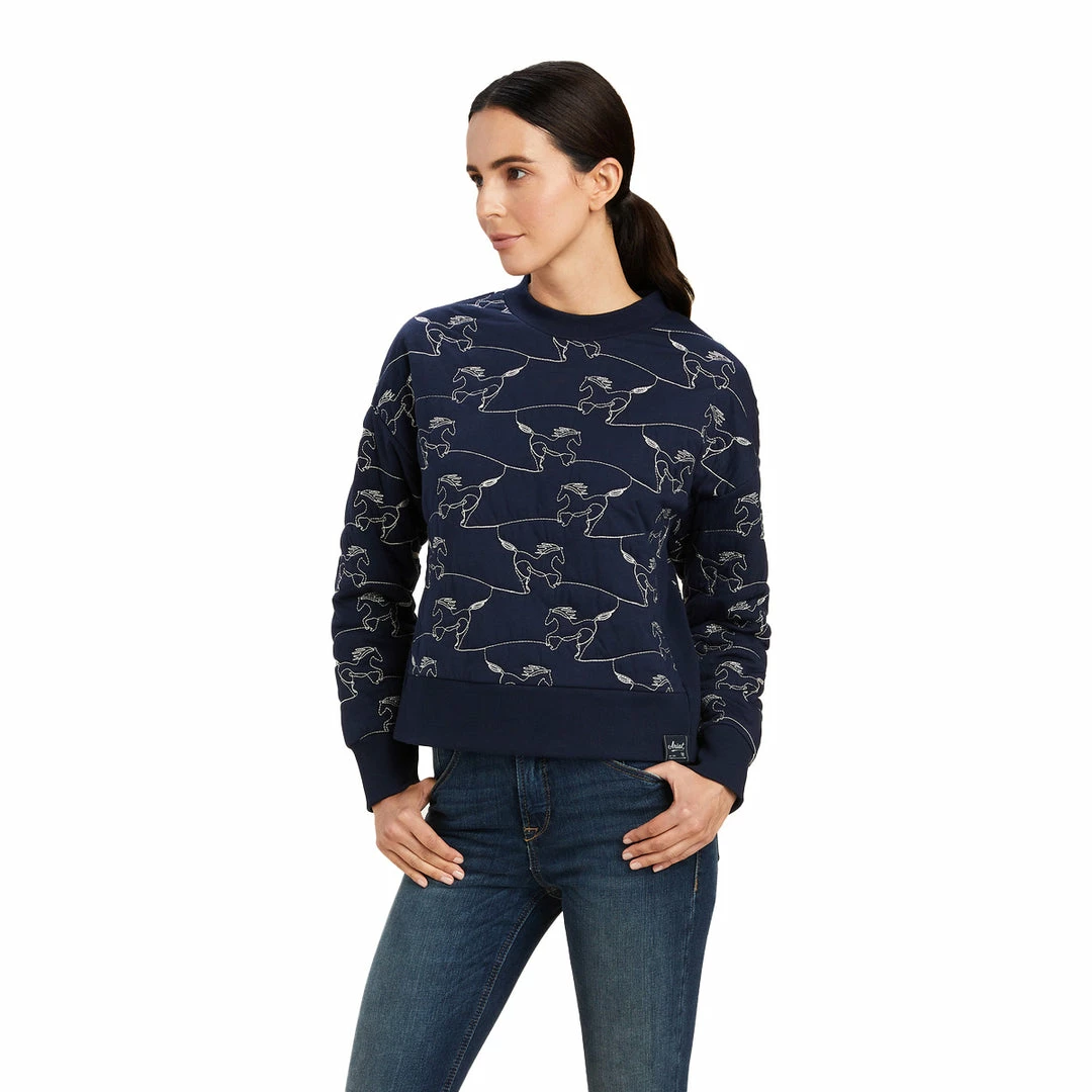 Deals 🤩 Ariat 👩 Women's Contour Equine Crew Sweatshirt ✔️ 7 Ariat Women's Contour Equine Crew Sweatshirt