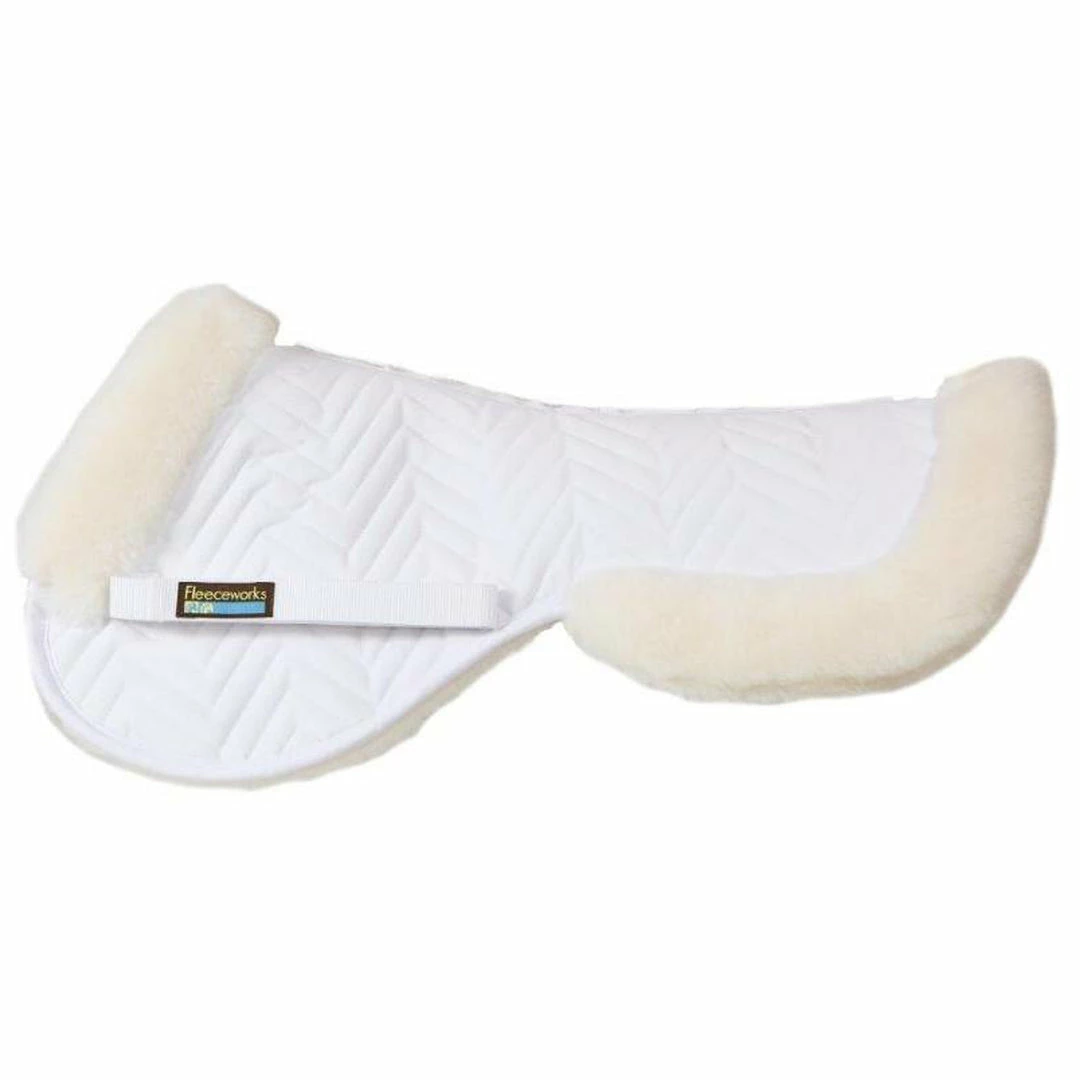 Flash Sale π Saddle Pads & Fittings Fleeceworks Therawool Classic Half Pad With Rolled Edge π 4 Saddle Pads & Fittings Fleeceworks Therawool Classic Half Pad With Rolled Edge