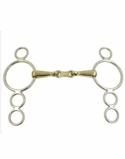 Intrepid German Silver Continental Solid French Link Gag Bit