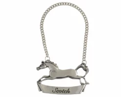 Arthur Court Pewter Galloping Steed Decanter Tags Equestrian Decor