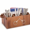 Discount π₯ Arthur Court Flatware Caddy - Horse Bits Leather Handles Equestrian Decor 𧨠1 Arthur Court Flatware Caddy - Horse Bits Leather Handles Equestrian Decor