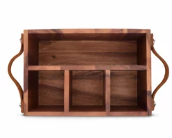 Discount 🔥 Arthur Court Flatware Caddy - Horse Bits Leather Handles Equestrian Decor 🧨 7 Arthur Court Flatware Caddy - Horse Bits Leather Handles Equestrian Decor