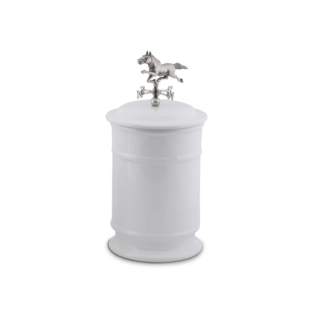 Coupon ⌛ Arthur Court Equestrian Horse Weather Vane Canister - Tall 🤩 3 Arthur Court Equestrian Horse Weather Vane Canister - Tall