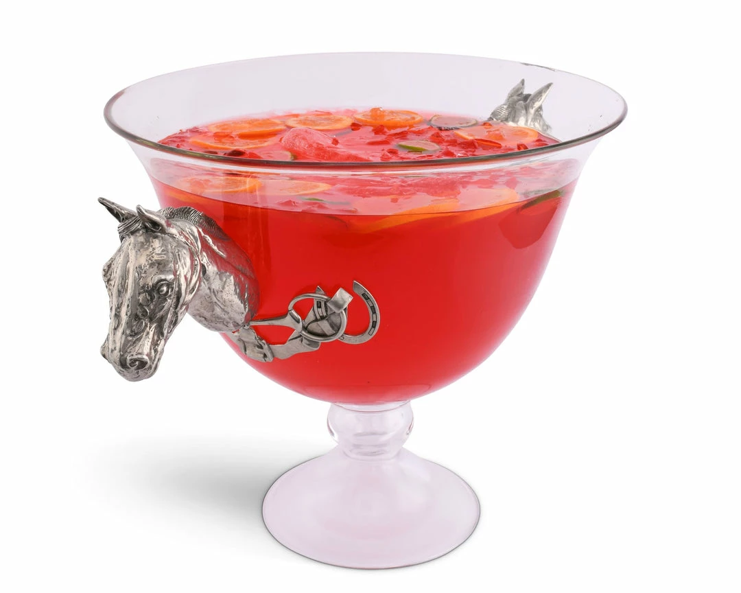 Promo π Equestrian Decor Arthur Court Horse Head Glass Ice Tub π 4 Equestrian Decor Arthur Court Horse Head Glass Ice Tub