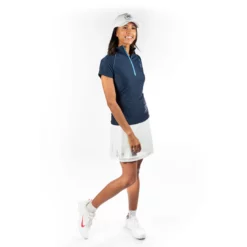 Hannah Childs Women's Haven Short Sleeve Zip Top-Sale