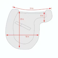 Equine Comfort Products ECP Sheepskin All Purpose Pad Semi Lined