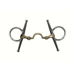 French Equestrian Jump'in High Port Jointed Full Cheek Bit