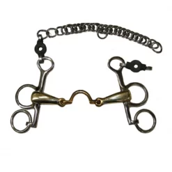 French Equestrian Horse Bits Jump'in High Port Short Shank Pelham Bit