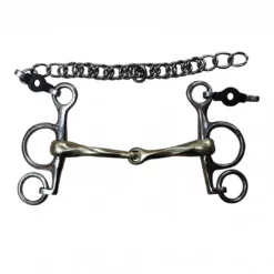 French Equestrian Jump' In Twisted Short Shank Pelham Bit Horse Bits