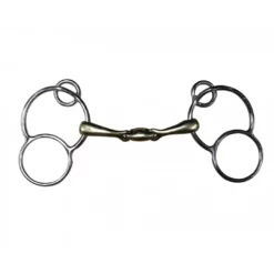 French Equestrian Jump'in French Link German 3-Ring Bit