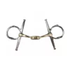 French Equestrian Jump'in Twisted Flat Link Full Cheek Gag Bit