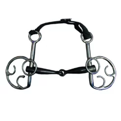 French Equestrian Horse Bits Jump'in Blue Steel Goyo Aga Bit