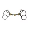 French Equestrian Horse Bits Jump'in Roller German 3-Ring Bit