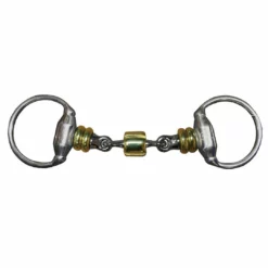 French Equestrian Jump'in Eggbutt Bit With Rollers Horse Bits