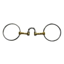 French Equestrian Jump'in High Port Loose Ring Bit Horse Bits