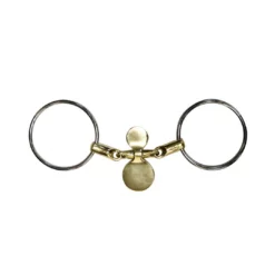 French Equestrian Horse Bits Jump'in Thin Loose Ring Tongue Bit