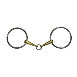 French Equestrian Jump'in Ring French Link Loose Ring Bit Horse Bits