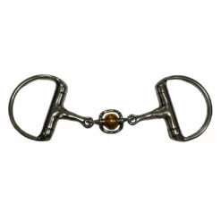 French Equestrian Horse Bits Jump'in French Link Eggbut Bit With Copper Ball