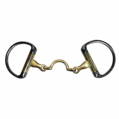 French Equestrian Jump'in High Port Jointed Eggbutt Bit