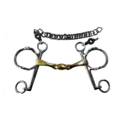 French Equestrian Jump'in French Link Pelham Gag Bit Horse Bits