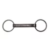French Equestrian Horse Bits Jump' In Straight Leather Loose Ring Bit