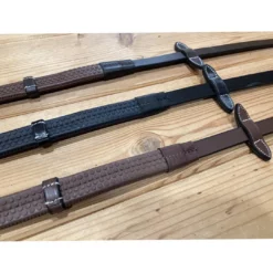 French Equestrian Jump'in Rubber Reins With Stops - One Collection