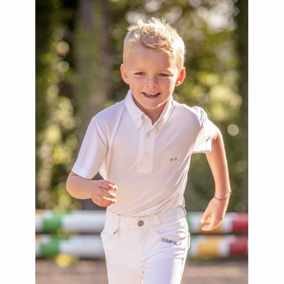 Buy π French Equestrian Jump'in Boy's Short Sleeve Gaston Competition Polo π Shirt π 6 French Equestrian Jump'in Boy's Short Sleeve Gaston Competition Polo Shirt