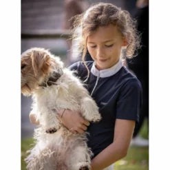 French Equestrian Jump'in Girls Short Sleeve Charlie Competition Polo Shirt Show Shirts