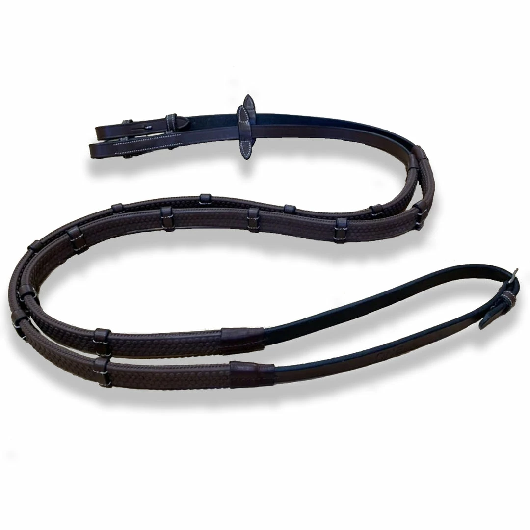 Hot Sale 🧨 French Equestrian Jump'in Rubber Reins With Stops - Week Collection ⭐ 3 French Equestrian Jump'in Rubber Reins With Stops - Week Collection