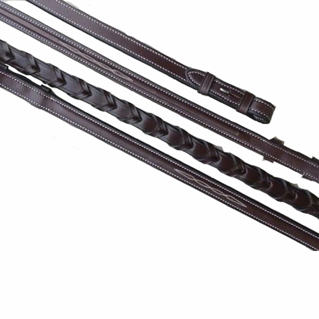 Brand new 💯 Red Barn By KL Select Fancy Laced Reins 👏 3 Red Barn By KL Select Fancy Laced Reins