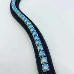 Red Barn By KL Select Curved Blue Lagoon Browband