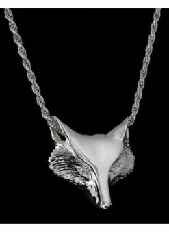 Designs By Loriece Loriece Equestrian Fox Mask Slider Necklace