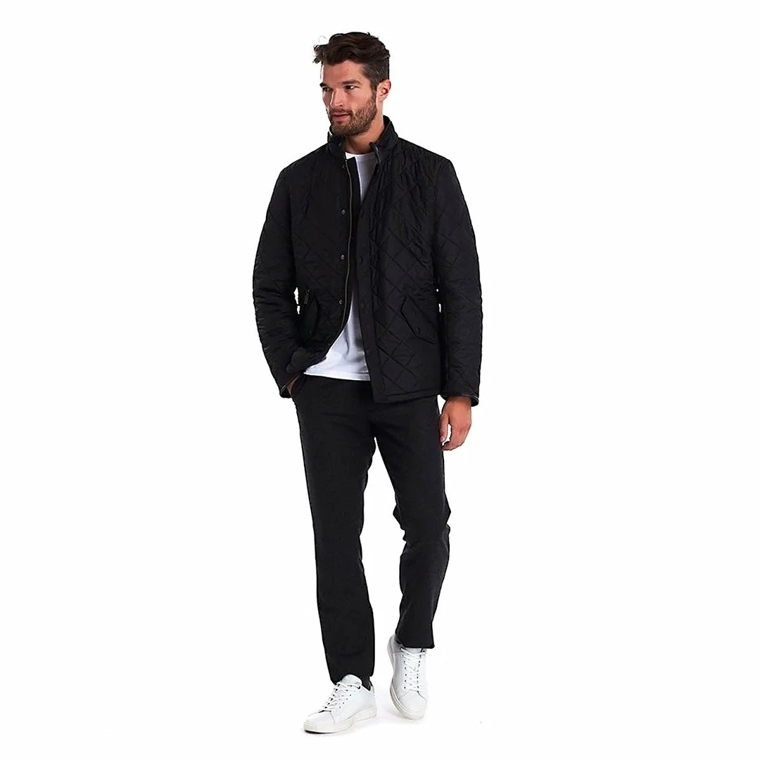 Best Pirce 💯 Equestrian Outerwear Barbour Men's Powell Quilted Jacket 🧨 6 Equestrian Outerwear Barbour Men's Powell Quilted Jacket