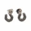 Michel McNabb Rock Horseshoe Earrings Jewelry