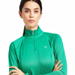 Baselayers Ariat Women's Sunstopper 2.0 1/4 Zip Baselayer Long Sleeve